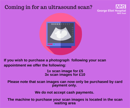 Coming in for an ultrasound scan
